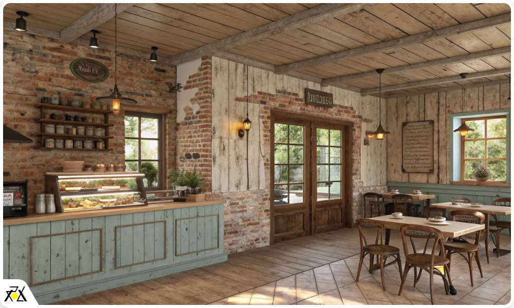 طراحی دیوار کافه